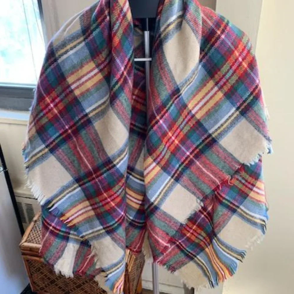 Stunning Plaid Scarf- Pashmina